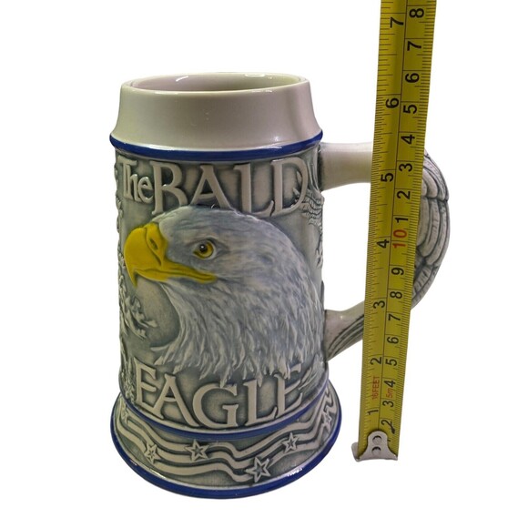 Beer Stein Mug American The Bald Eagle Ceramarte Tom O'Brien's 2000 VINTAGE - Picture 8 of 10